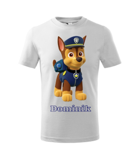 Tričko s rozprávkovým motívom Paw Patrol Chase