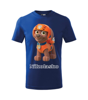 Tričko s rozprávkovým motívom Paw Patrol Zuma