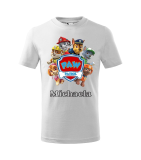 Tričko s rozprávkovým motívom Paw Patrol kruh